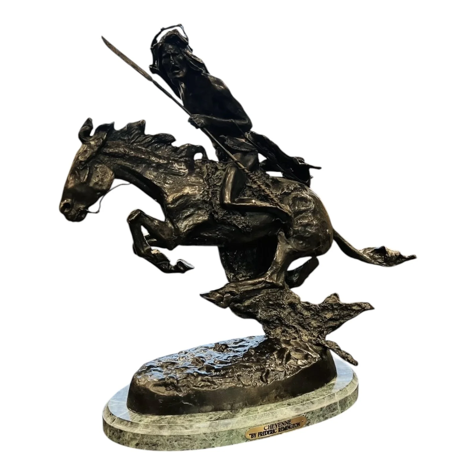 The Cheyenne 騎馬像 フレデリックレミントン Frederic Remington 